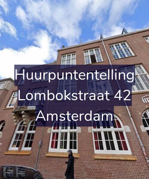 Foto gevel Huurpuntentelling voor Lombokstraat 42, Amsterdam