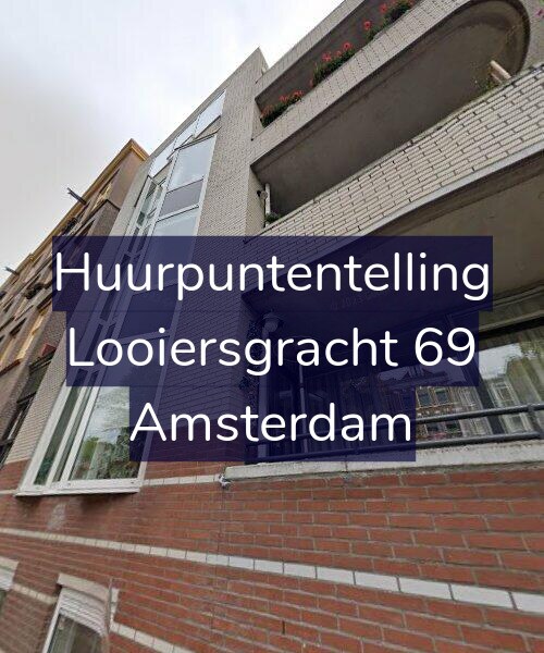 Foto gevel Huurpuntentelling voor Looiersgracht 69, Amsterdam