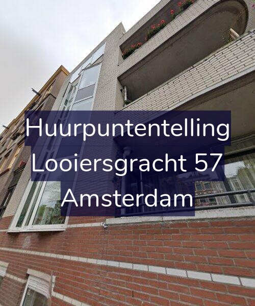 Foto gevel Huurpuntentelling voor Looiersgracht 57, Amsterdam