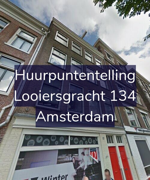 Foto gevel Huurpuntentelling voor Looiersgracht 134, Amsterdam