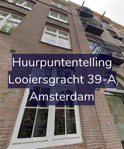 Foto gevel Huurpuntentelling voor Looiersgracht 39-A, Amsterdam