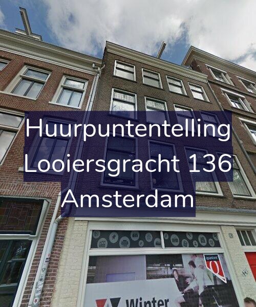 Foto gevel Huurpuntentelling voor Looiersgracht 136, Amsterdam