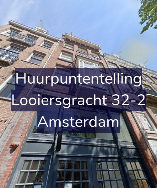 Foto gevel Huurpuntentelling voor Looiersgracht 32-2, Amsterdam