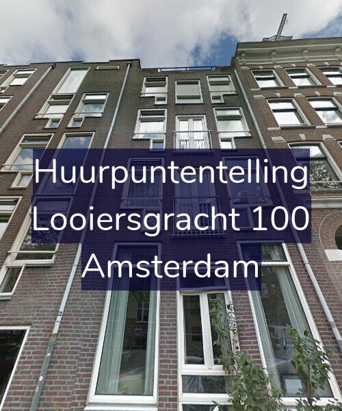 Foto gevel Huurpuntentelling voor Looiersgracht 100, Amsterdam