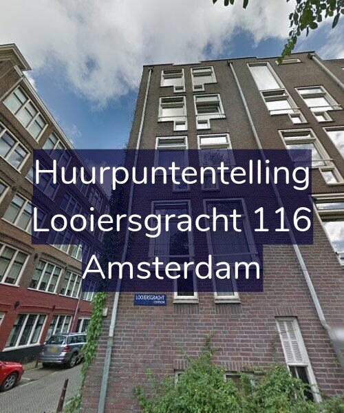 Foto gevel Huurpuntentelling voor Looiersgracht 116, Amsterdam