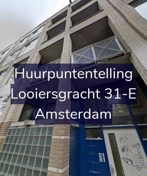 Foto gevel Huurpuntentelling voor Looiersgracht 31-E, Amsterdam