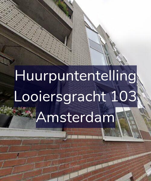Foto gevel Huurpuntentelling voor Looiersgracht 103, Amsterdam