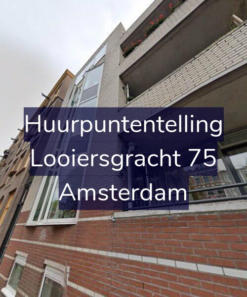 Foto gevel Huurpuntentelling voor Looiersgracht 75, Amsterdam