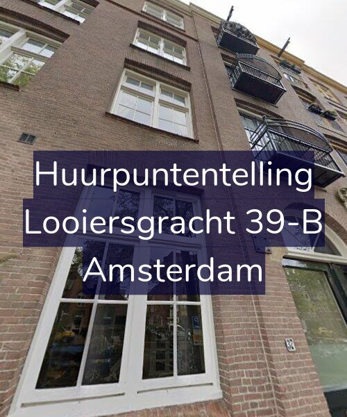 Foto gevel Huurpuntentelling voor Looiersgracht 39-B, Amsterdam