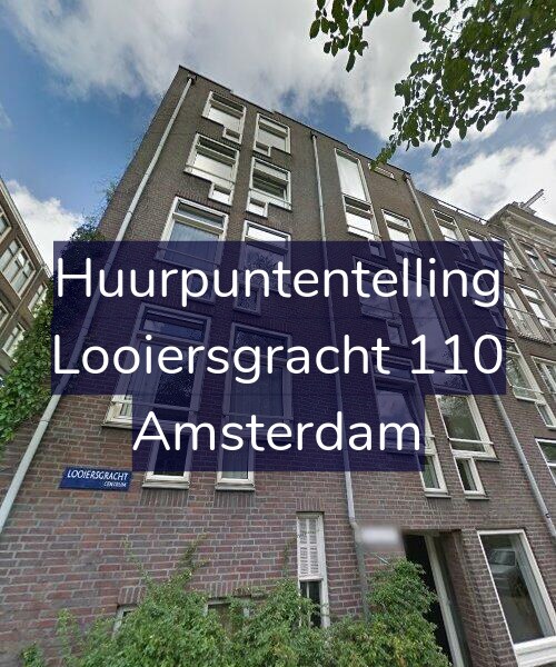 Foto gevel Huurpuntentelling voor Looiersgracht 110, Amsterdam