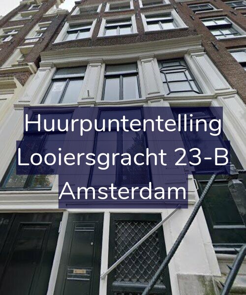 Foto gevel Huurpuntentelling voor Looiersgracht 23-B, Amsterdam