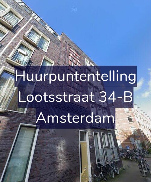 Foto gevel Huurpuntentelling voor Lootsstraat 34-B, Amsterdam