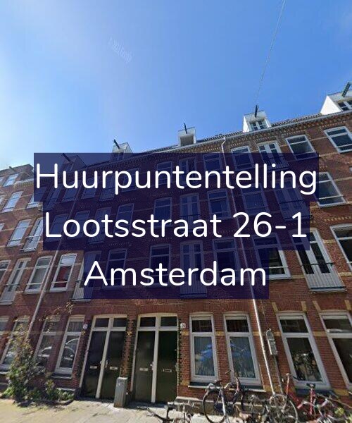 Foto gevel Huurpuntentelling voor Lootsstraat 26-1, Amsterdam