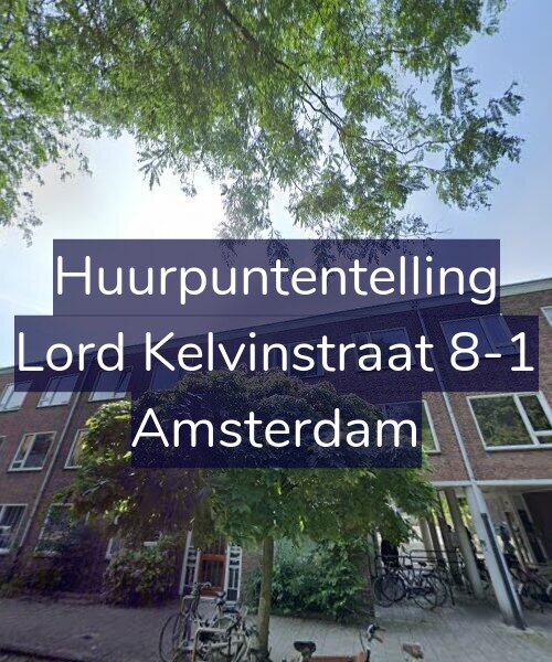 Foto gevel Huurpuntentelling voor Lord Kelvinstraat 8-1, Amsterdam