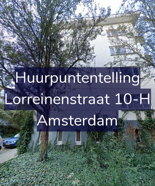 Foto gevel Huurpuntentelling voor Lorreinenstraat 10-H, Amsterdam