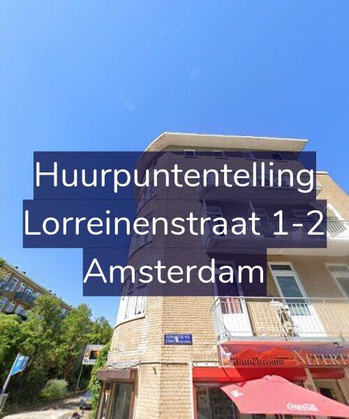Foto gevel Huurpuntentelling voor Lorreinenstraat 1-2, Amsterdam