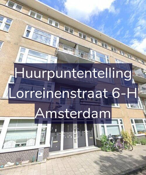 Foto gevel Huurpuntentelling voor Lorreinenstraat 6-H, Amsterdam