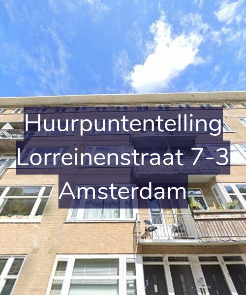 Foto gevel Huurpuntentelling voor Lorreinenstraat 7-3, Amsterdam