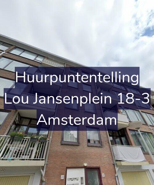 Foto gevel Huurpuntentelling voor Lou Jansenplein 18-3, Amsterdam