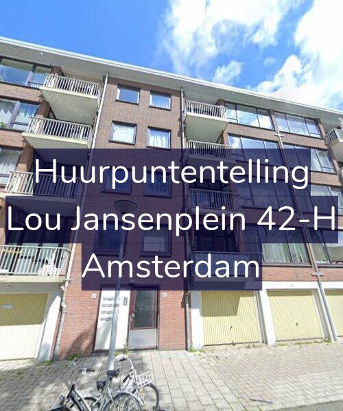 Foto gevel Huurpuntentelling voor Lou Jansenplein 42-H, Amsterdam