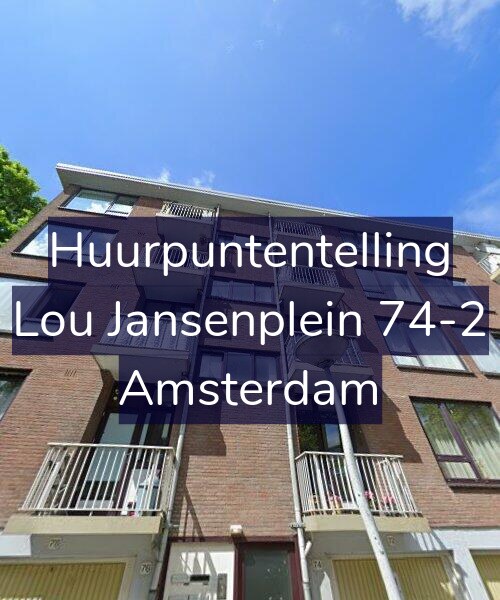 Foto gevel Huurpuntentelling voor Lou Jansenplein 74-2, Amsterdam