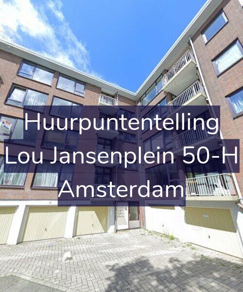 Foto gevel Huurpuntentelling voor Lou Jansenplein 50-H, Amsterdam