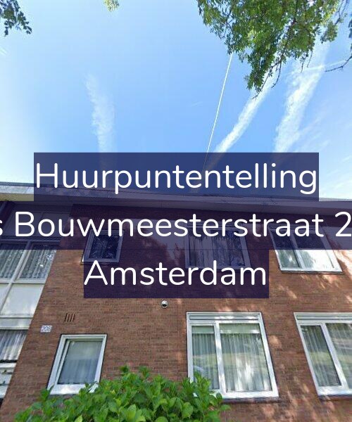 Foto gevel Huurpuntentelling voor Louis Bouwmeesterstraat 208-1, Amsterdam