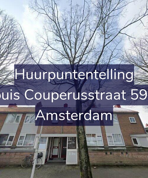Foto gevel Huurpuntentelling voor Louis Couperusstraat 59-1, Amsterdam