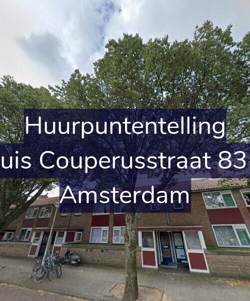 Foto gevel Huurpuntentelling voor Louis Couperusstraat 83-H, Amsterdam