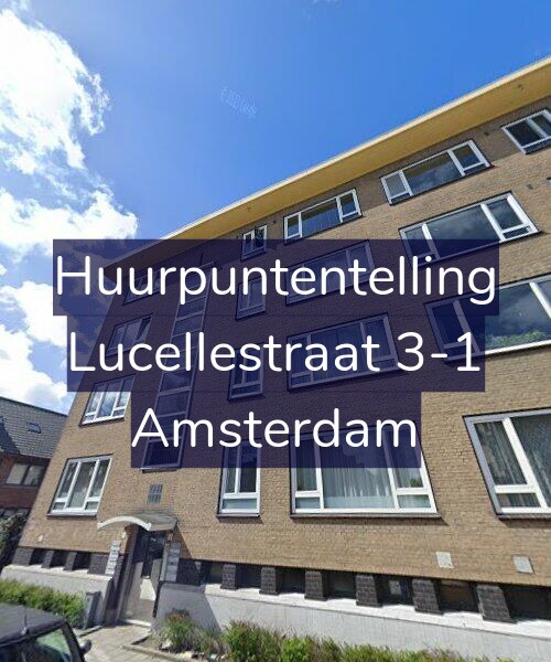Foto gevel Huurpuntentelling voor Lucellestraat 3-1, Amsterdam