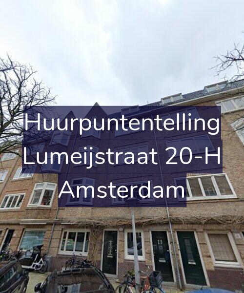 Foto gevel Huurpuntentelling voor Lumeijstraat 20-H, Amsterdam