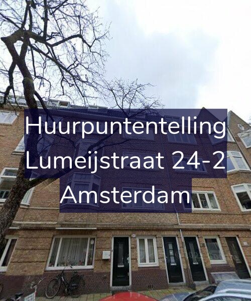 Foto gevel Huurpuntentelling voor Lumeijstraat 24-2, Amsterdam