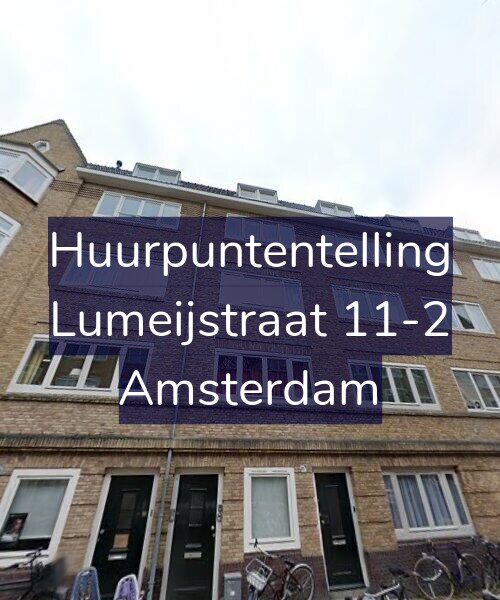 Foto gevel Huurpuntentelling voor Lumeijstraat 11-2, Amsterdam