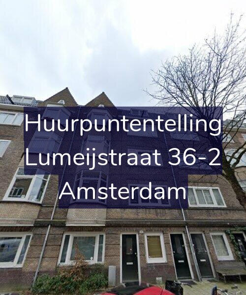 Foto gevel Huurpuntentelling voor Lumeijstraat 36-2, Amsterdam