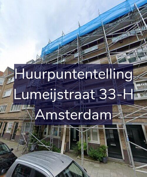 Foto gevel Huurpuntentelling voor Lumeijstraat 33-H, Amsterdam