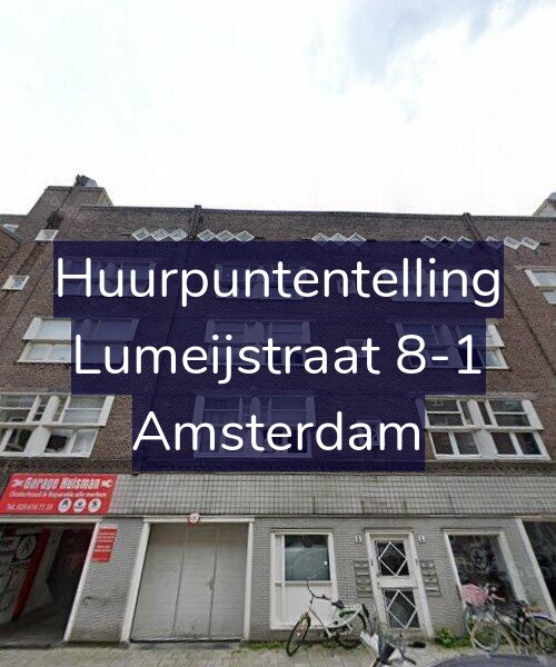 Foto gevel Huurpuntentelling voor Lumeijstraat 8-1, Amsterdam