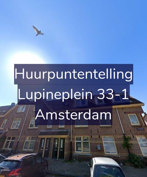 Foto gevel Huurpuntentelling voor Lupineplein 33-1, Amsterdam
