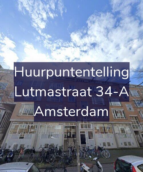 Foto gevel Huurpuntentelling voor Lutmastraat 34-A, Amsterdam