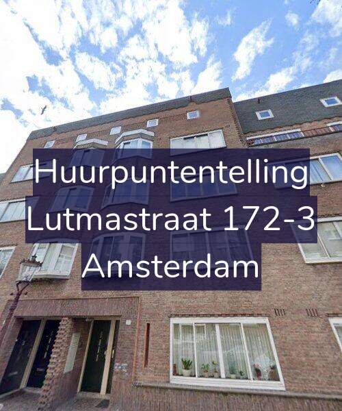 Foto gevel Huurpuntentelling voor Lutmastraat 172-3, Amsterdam