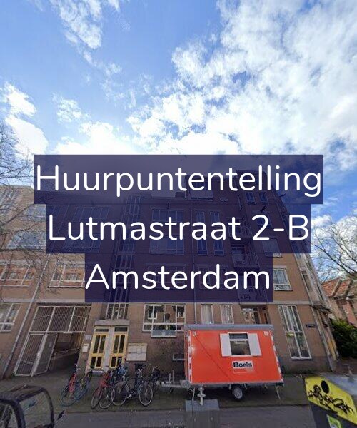 Foto gevel Huurpuntentelling voor Lutmastraat 2-B, Amsterdam