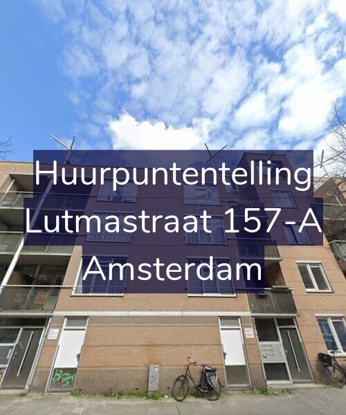 Foto gevel Huurpuntentelling voor Lutmastraat 157-A, Amsterdam