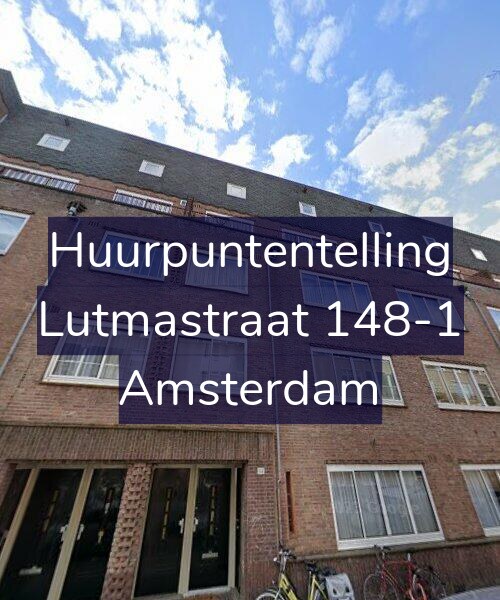 Foto gevel Huurpuntentelling voor Lutmastraat 148-1, Amsterdam