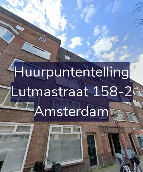 Foto gevel Huurpuntentelling voor Lutmastraat 158-2, Amsterdam