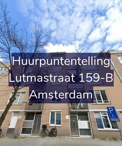 Foto gevel Huurpuntentelling voor Lutmastraat 159-B, Amsterdam