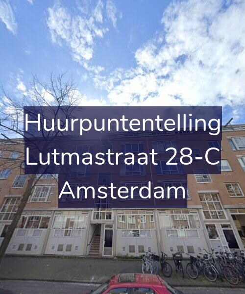 Foto gevel Huurpuntentelling voor Lutmastraat 28-C, Amsterdam