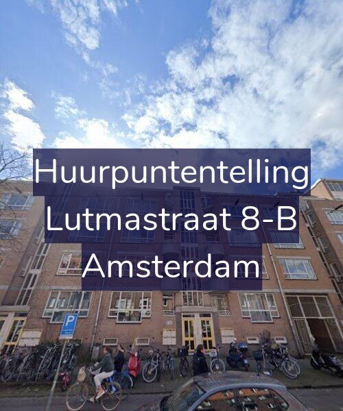 Foto gevel Huurpuntentelling voor Lutmastraat 8-B, Amsterdam