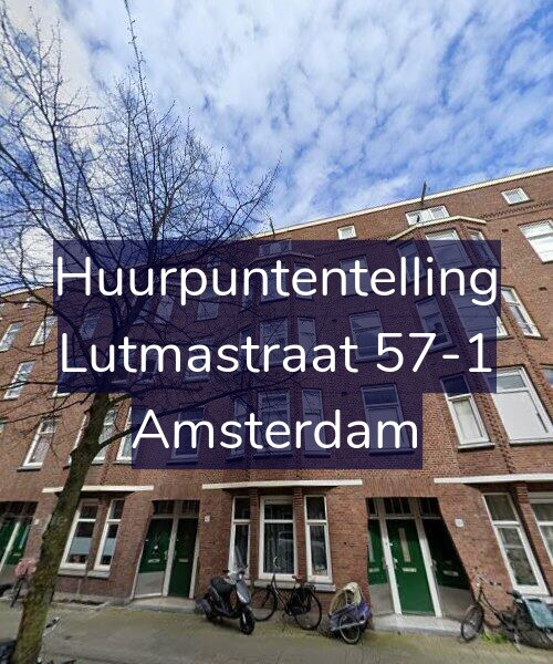 Foto gevel Huurpuntentelling voor Lutmastraat 57-1, Amsterdam