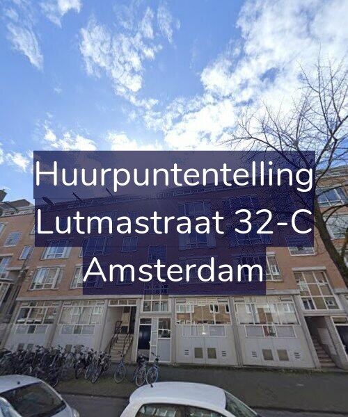 Foto gevel Huurpuntentelling voor Lutmastraat 32-C, Amsterdam