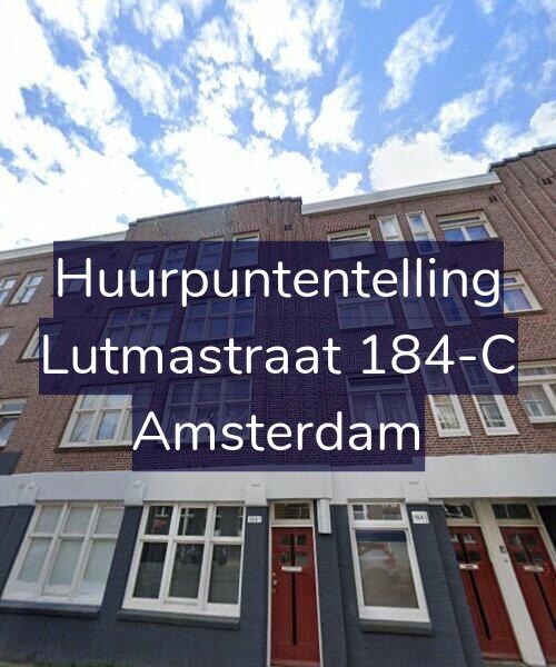 Foto gevel Huurpuntentelling voor Lutmastraat 184-C, Amsterdam