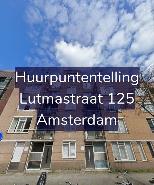 Foto gevel Huurpuntentelling voor Lutmastraat 125, Amsterdam